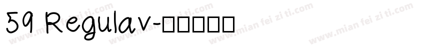 59 Regulav字体转换